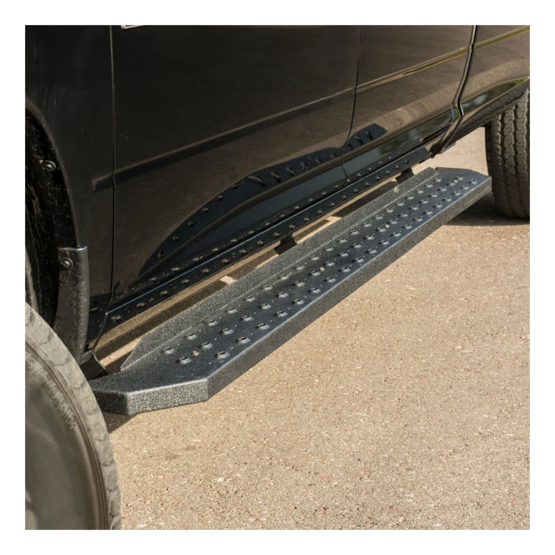 ARIES RidgeStep 6-1/2" x 85" Black Steel Running Boards Model 2055552 - Image 2