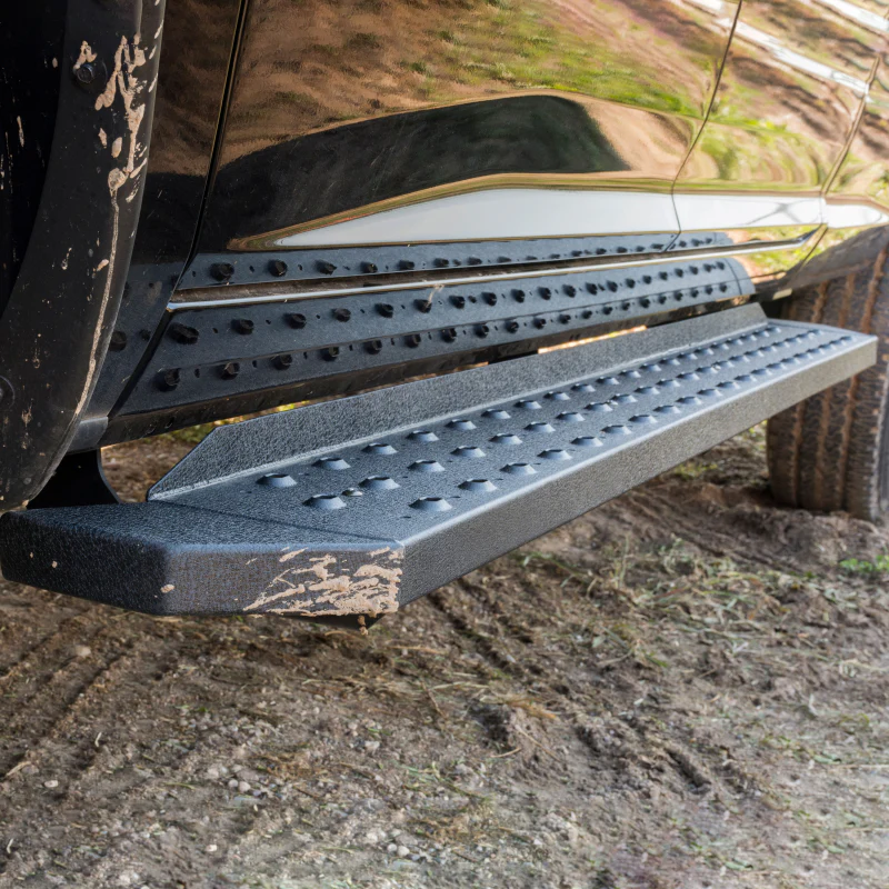 ARIES RidgeStep 75" Black Steel Running Boards Model 2055556 - Image 2