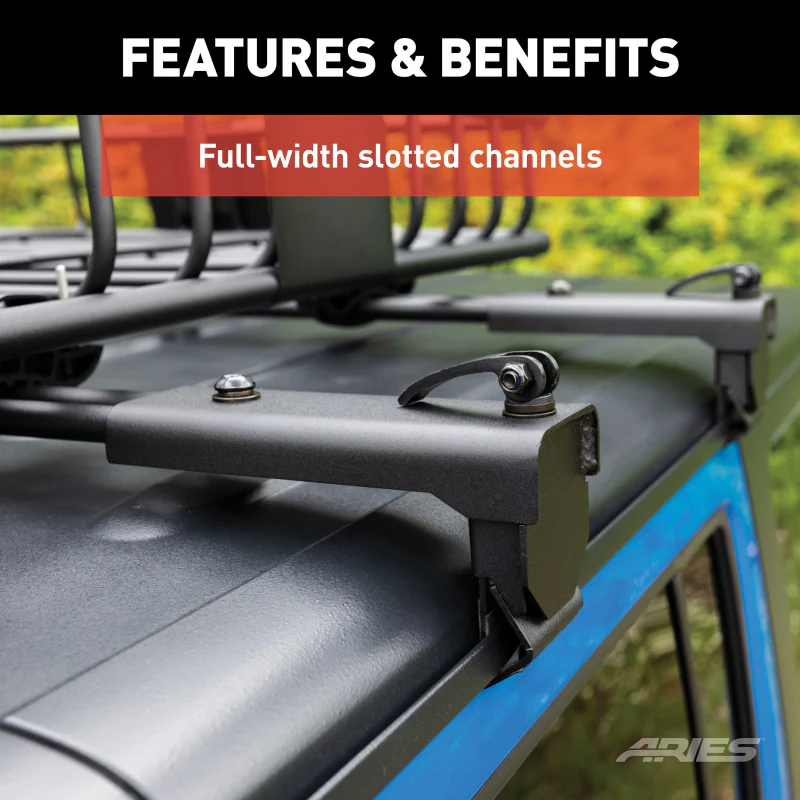 ARIES Jeep Roof Rack Crossbars for Wrangler JK (2-Pack) Model 2070450 - Image 6