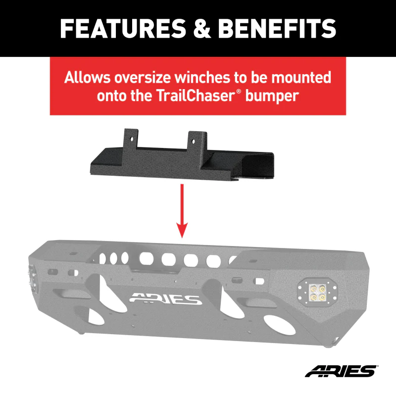 ARIES Winch Adapter Plate with Fairlead Mount Model 2072100 - Image 5