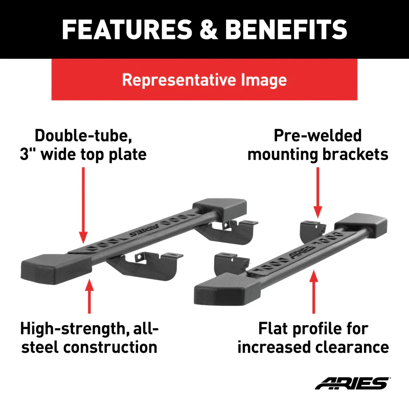 ARIES Rocker Step Running Boards Model 2074106 - Image 4