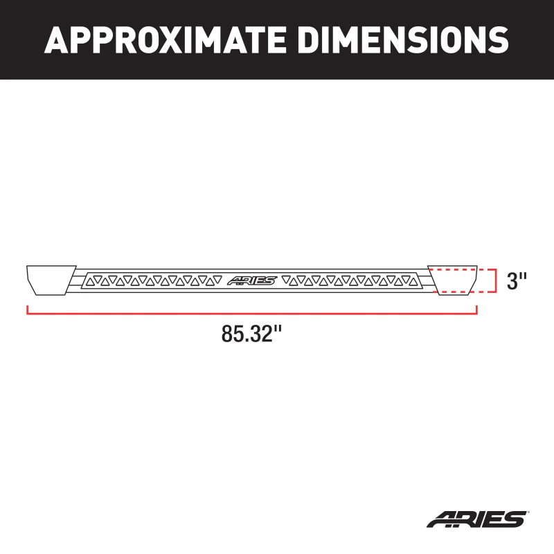 ARIES Rocker Step Running Boards Model 2074112 - Image 3