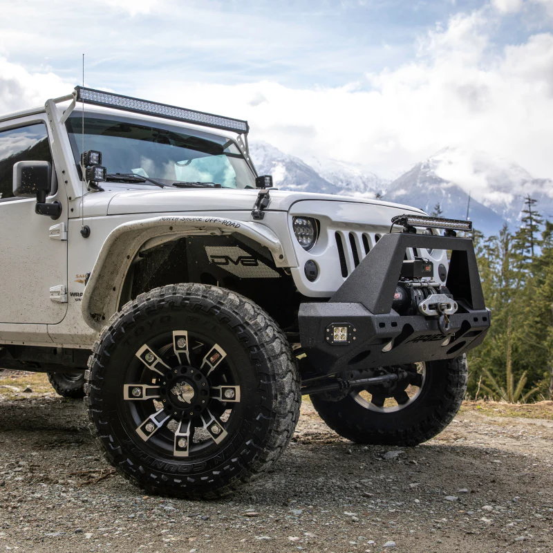 ARIES TrailChaser Jeep Wrangler JK Aluminum Front Bumper Center Section Model 2081001 - Image 9