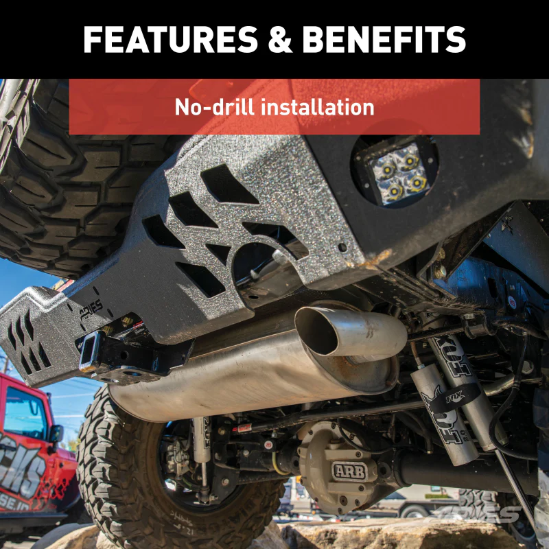 ARIES TrailChaser Jeep Wrangler JK Aluminum Rear Bumper Center Section Model 2081021 - Image 6