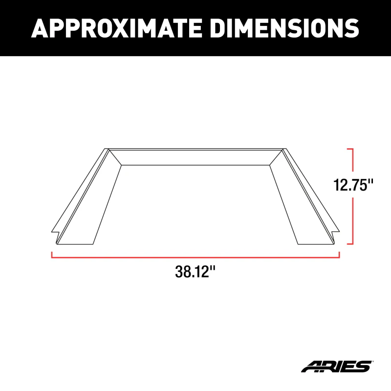 ARIES TrailChaser Jeep Wrangler Aluminum Front Bumper Angular Brush Guard Model 2081101 - Image 2