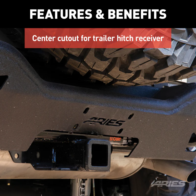 ARIES TrailChaser Jeep Wrangler JK Aluminum Rear Bumper Model 2082036 - Image 4
