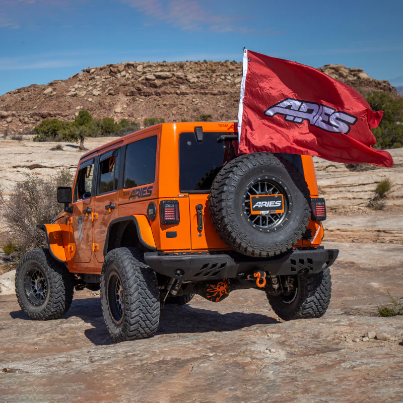 ARIES TrailChaser Jeep Wrangler JK Aluminum Rear Bumper Model 2082036 - Image 8