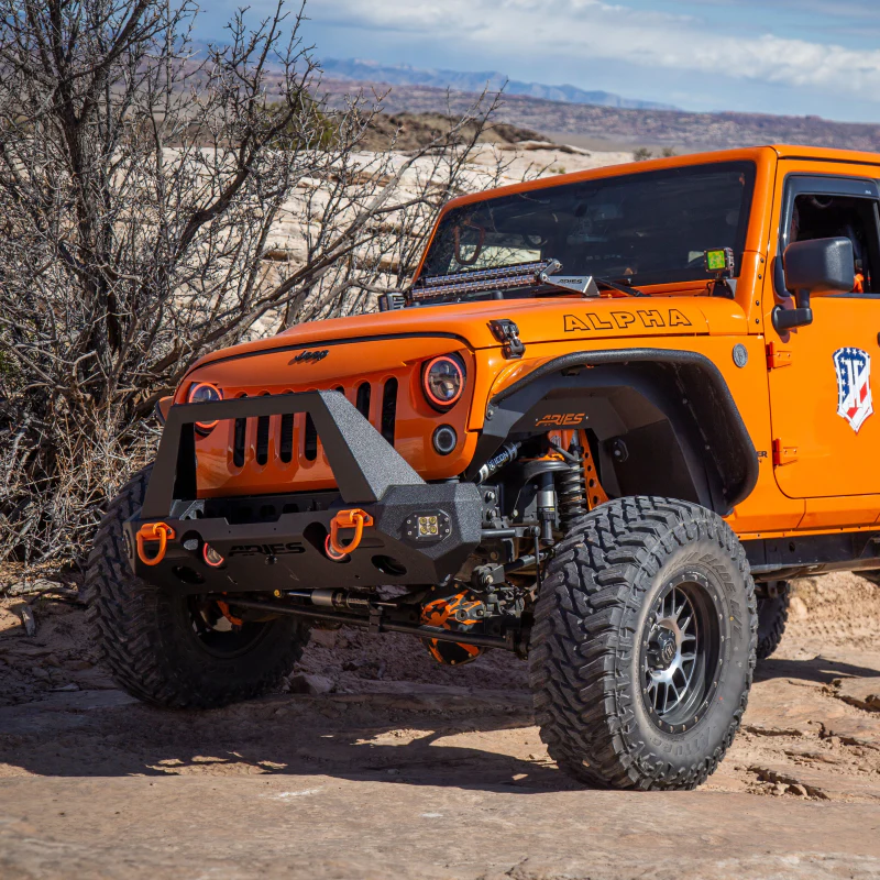 ARIES TrailChaser Jeep Wrangler JK Aluminum Front Bumper (Option 1) Model 2082046 - Image 10