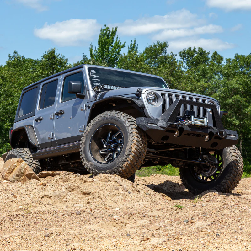 ARIES TrailChaser Jeep Wrangler JL Front Bumper with Fender Flares (Option 9) Model 2082097 - Image 9