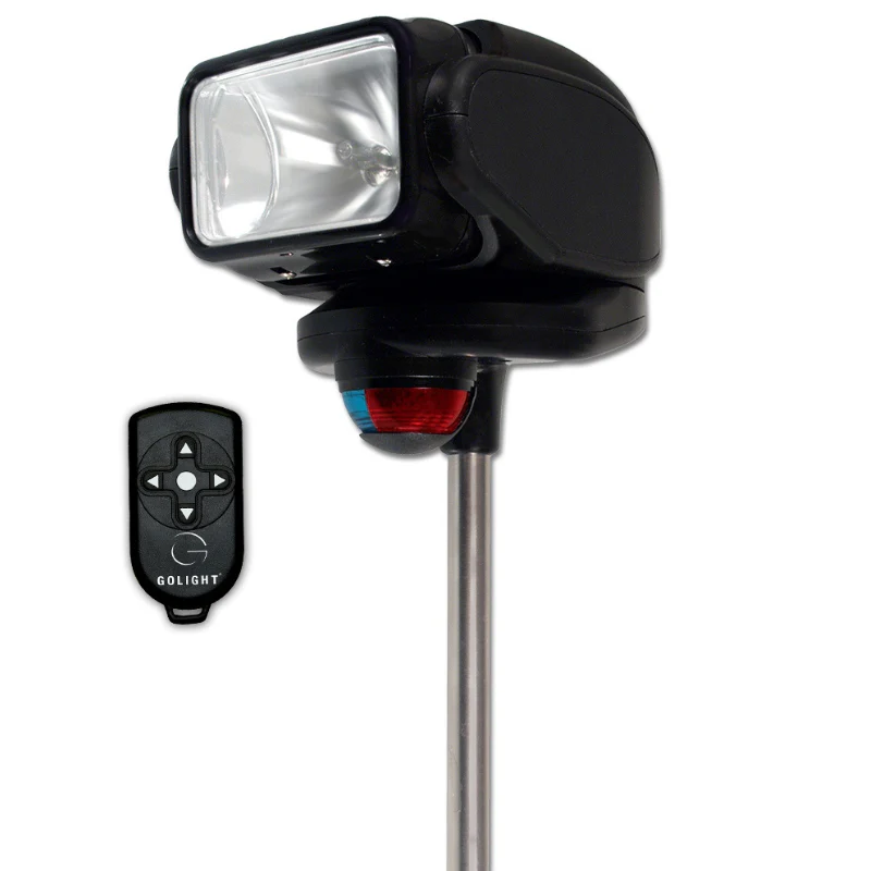 Golight GoBee Spot Light Halogen Stanchion Mount Wireless Handheld Remote Black Model 2151