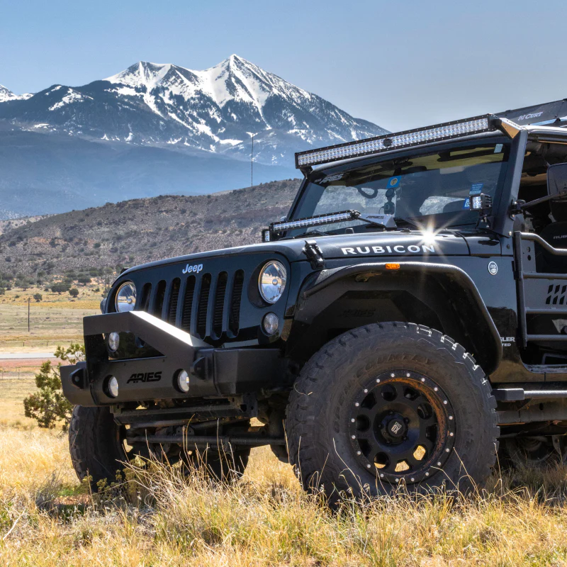 ARIES TrailCrusher Jeep Wrangler, Gladiator Steel Front Bumper Angular Brush Guard Model 2156050 - Image 10