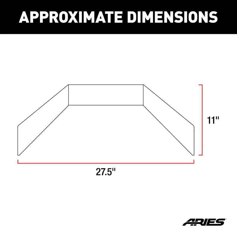 ARIES TrailCrusher Jeep Wrangler, Gladiator Steel Front Bumper Angular Brush Guard Model 2156050 - Image 2