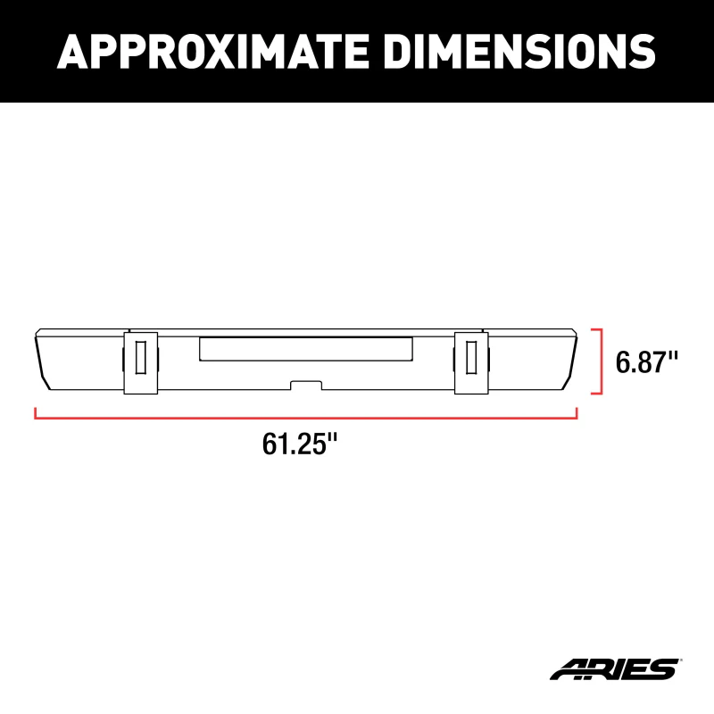 ARIES TrailCrusher Jeep Wrangler JL Steel Rear Bumper, 12.5K Model 2157002 - Image 2