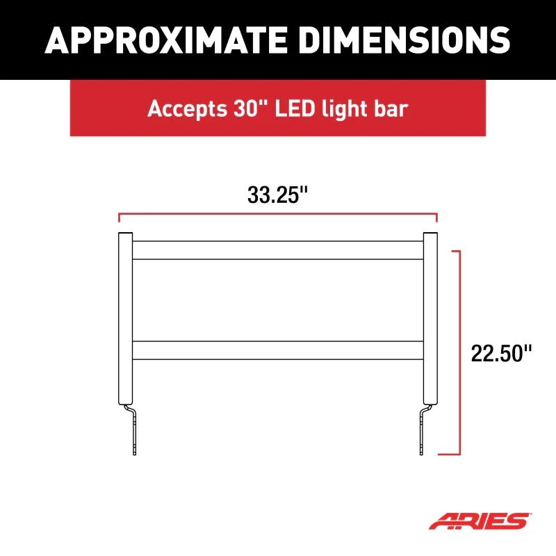 ARIES ForeFront Bull Bar for Ford Bronco Model 2165200 - Image 2