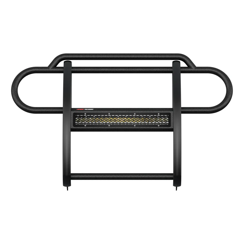 ARIES Pro Series Black Steel Grille Guard with Light Bar, Select Jeep JL, Gladiator Model 2170032 - Image 2