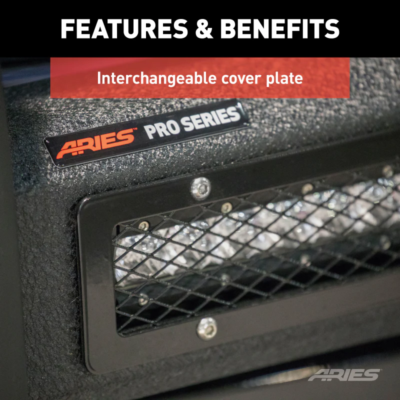 ARIES Pro Series Black Steel Grille Guard with Light Bar, Select Toyota 4Runner Model 2170034 - Image 9