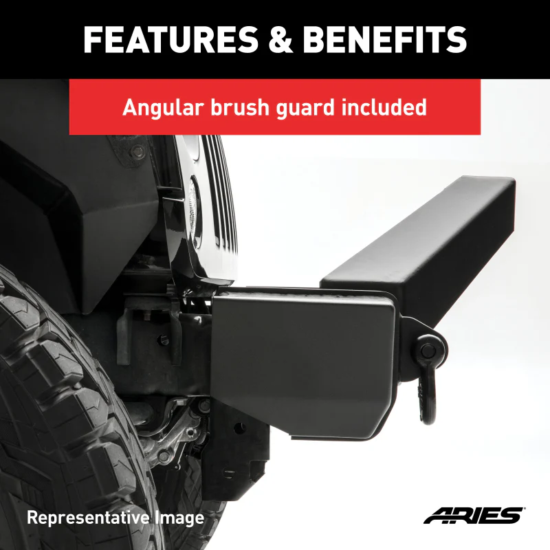 ARIES TrailCrusher Jeep JL, Gladiator Steel Front Bumper with Brush Guard, 12.5K Model 2186002 - Image 6