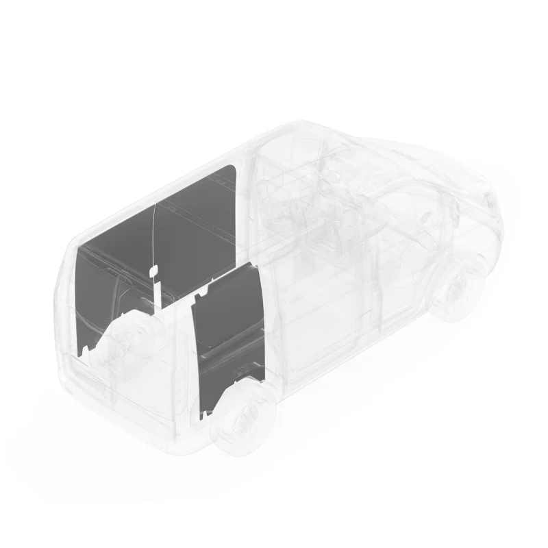 LEGEND DuraTherm Wall Liner ONLY - Ford E-Series Cargo Van Extended Wheelbase - White - Single Side Door Model 224-114-2614 - Image 3