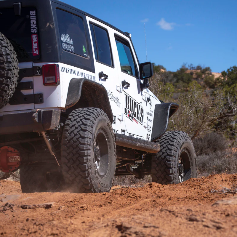ARIES Jeep Wrangler JK Black Aluminum Rear Fender Flares Model 2500201 - Image 8