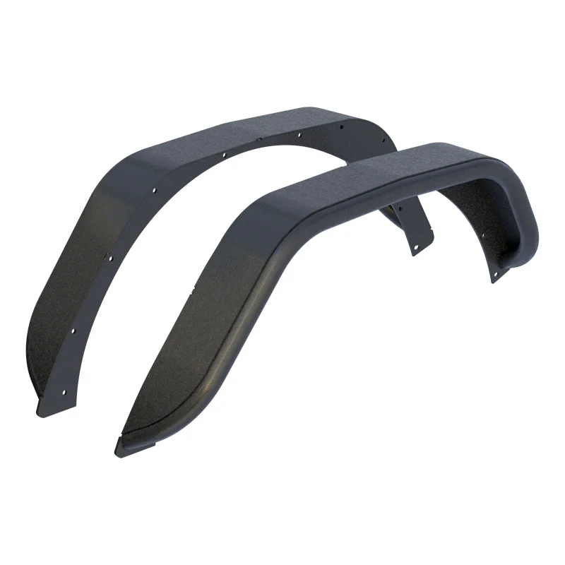 ARIES Jeep Wrangler JL Black Aluminum Rear Fender Flares Model 2500203