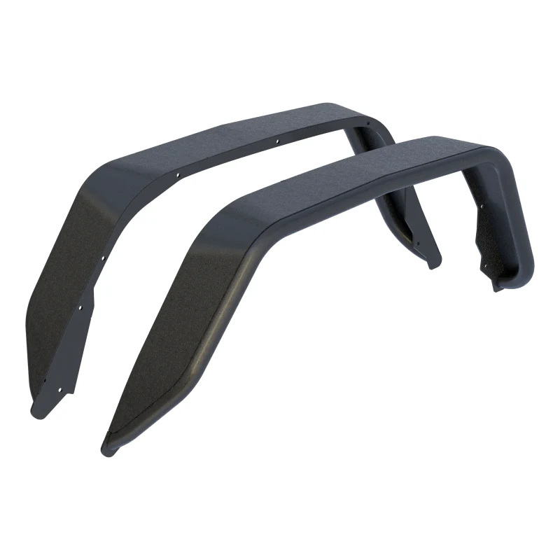 ARIES Jeep Gladiator JT Black Aluminum Rear Fender Flares Model 2500207