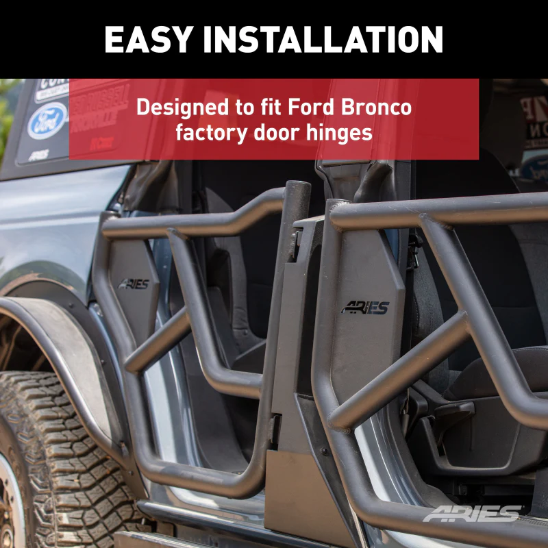 ARIES Rear Tube Doors for Ford Bronco 4-Door Model 2500250 - Image 5