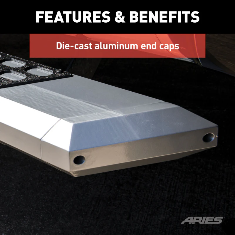 ARIES AdvantEDGE 5-1/2" x 91" Chrome Aluminum Running Boards Model 2555047 - Image 6
