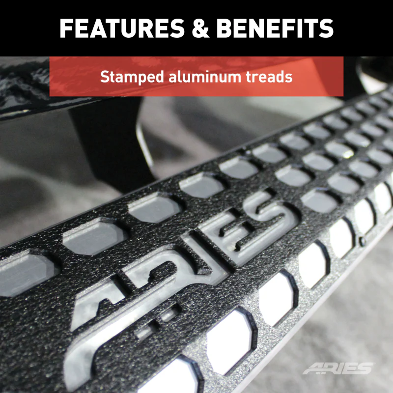 ARIES AdvantEDGE 5-1/2" x 91" Chrome Aluminum Running Boards Model 2555048 - Image 5