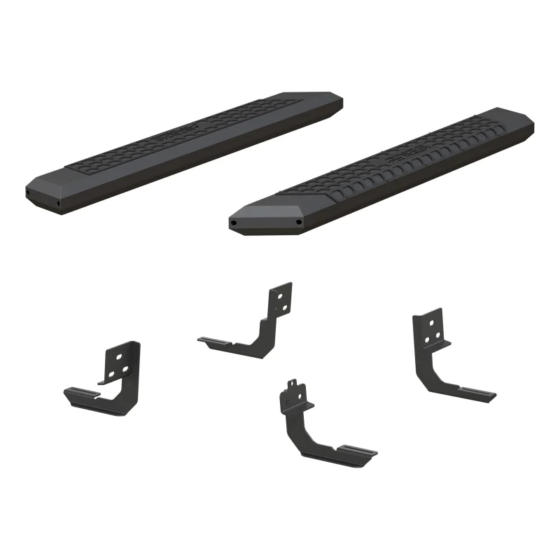 ARIES AdvantEDGE 5-1/2" x 53" Black Aluminum Running Boards Model 2556004