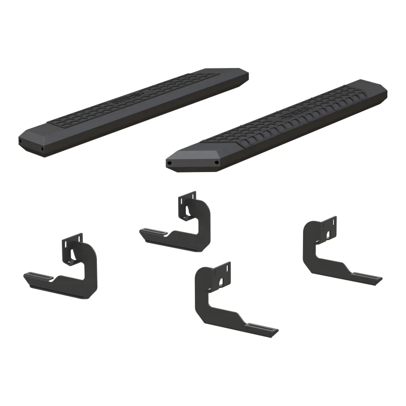 ARIES AdvantEDGE 5-1/2" x 53" Black Aluminum Running Boards Model 2556007