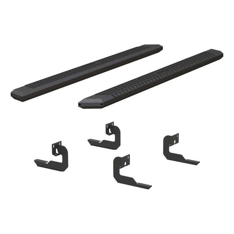 ARIES AdvantEDGE 5-1/2" x 85" Black Aluminum Running Boards Model 2556009