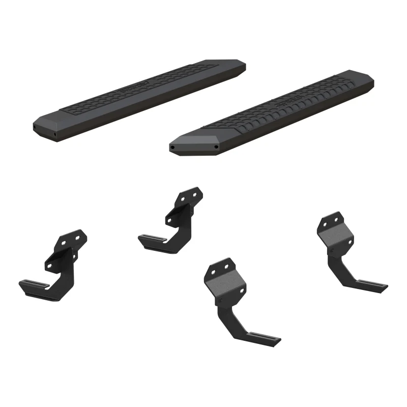 ARIES AdvantEDGE 5-1/2" x 53" Black Aluminum Running Boards Model 2556011