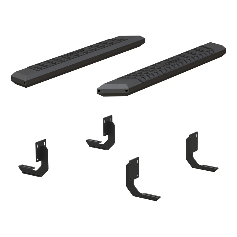 ARIES AdvantEDGE 5-1/2" x 53" Black Aluminum Running Boards Model 2556013