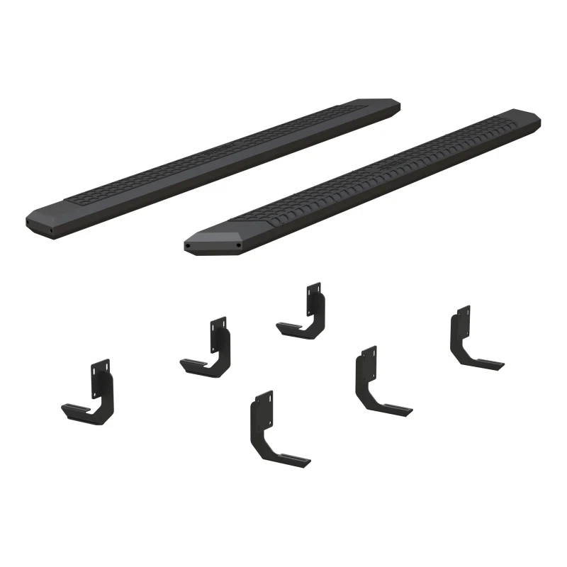 ARIES AdvantEDGE 5-1/2" x 91" Black Aluminum Running Boards Model 2556024