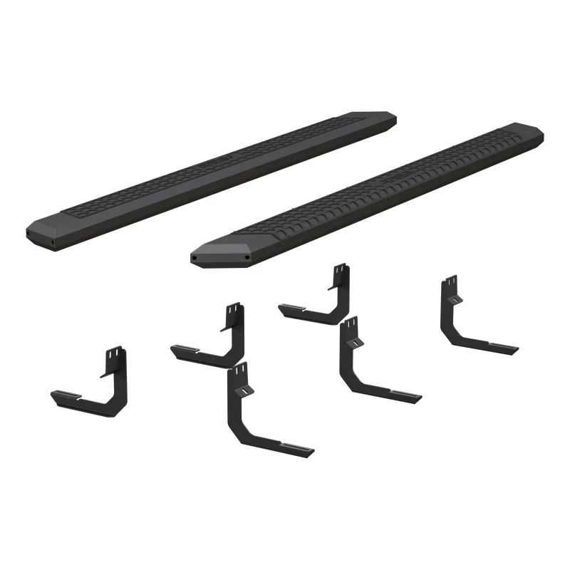 ARIES AdvantEDGE 5-1/2" x 85" Black Aluminum Running Boards Model 2556042