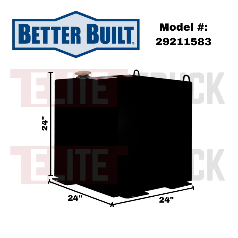 Better Built 50 Gallon Gloss Black Steel Square Transfer Tank Model 29211583 - Image 2