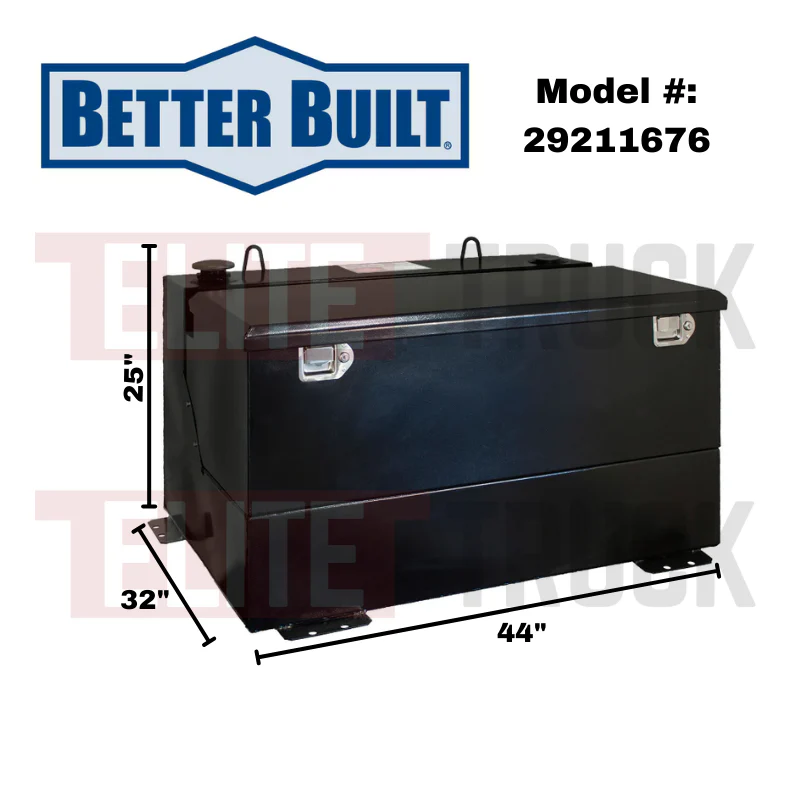 Better Built 75 Gallon Gloss Black Steel Transfer Tank & Toolbox Combo Model 29211676 - Image 2