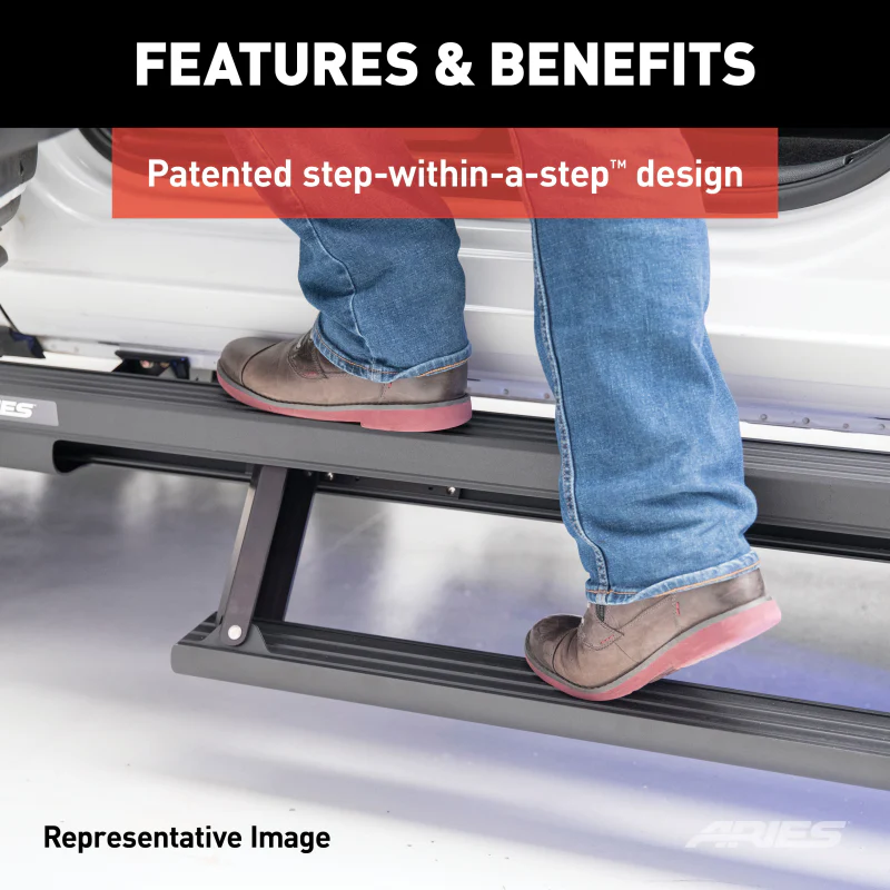 ARIES ActionTrac 69.6" Powered Electric Running Boards (No Brackets) Model 3025165 - Image 12