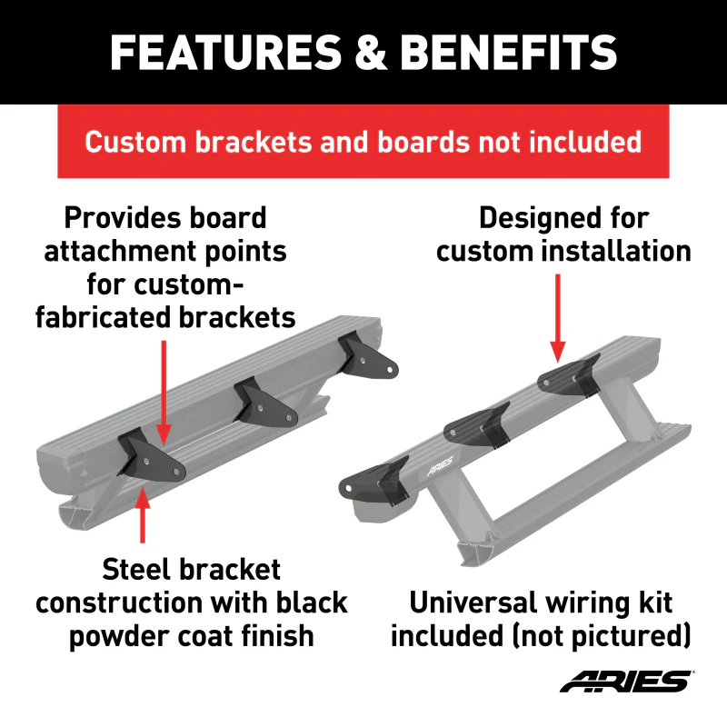 ARIES Universal ActionTrac Mounting Brackets (6-Pack, Fabricated Brackets Required) Model 3025176 - Image 2