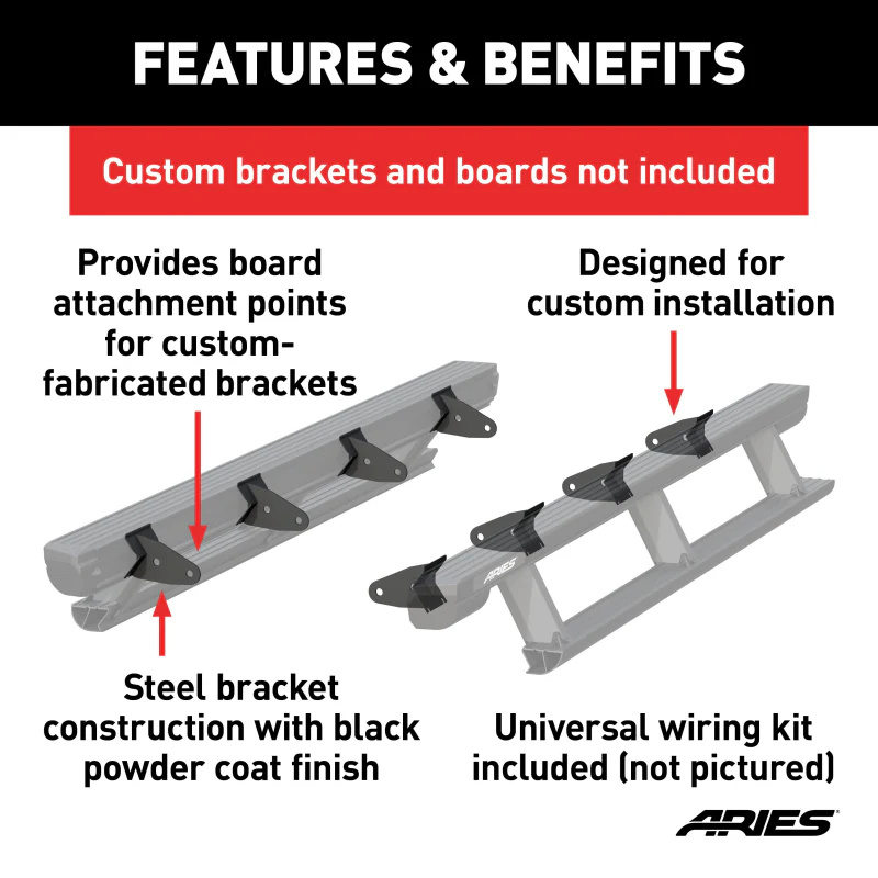ARIES Universal ActionTrac Mounting Brackets (8-Pack, Fabricated Brackets Required) Model 3025177 - Image 2