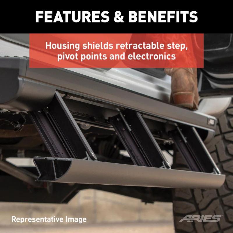 ARIES ActionTrac 48.75" Powered Running Boards, Select Jeep Wrangler JK 2-Door Model 3034470 - Image 6
