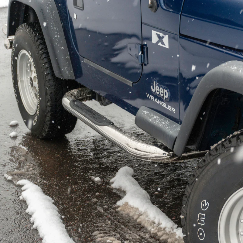 ARIES 3" Round Polished Stainless Side Bars, Select Jeep Wrangler YJ, TJ Model 35600-2 - Image 7
