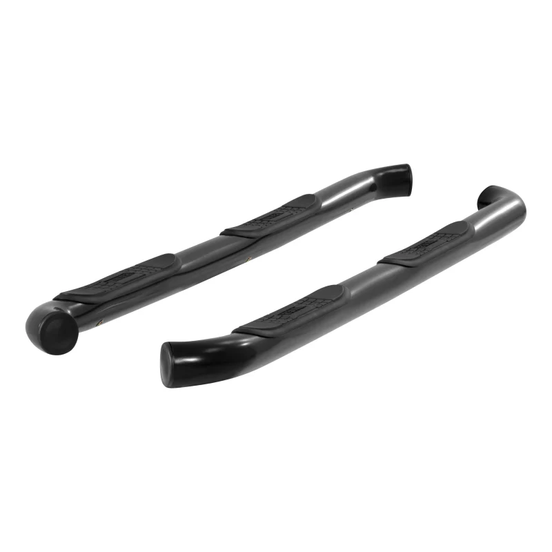 ARIES 3" Round Black Steel Side Bars, Select Jeep Wrangler JK Unlimited Model 35700