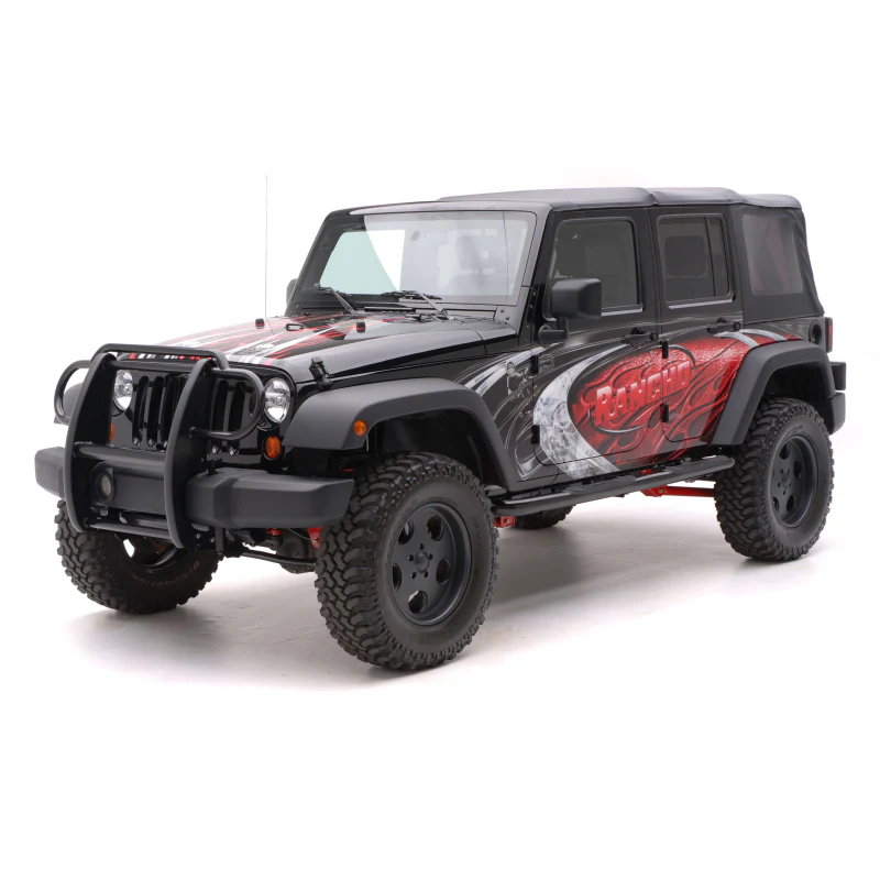 ARIES 3" Round Black Steel Side Bars, Select Jeep Wrangler JK Unlimited Model 35700 - Image 7