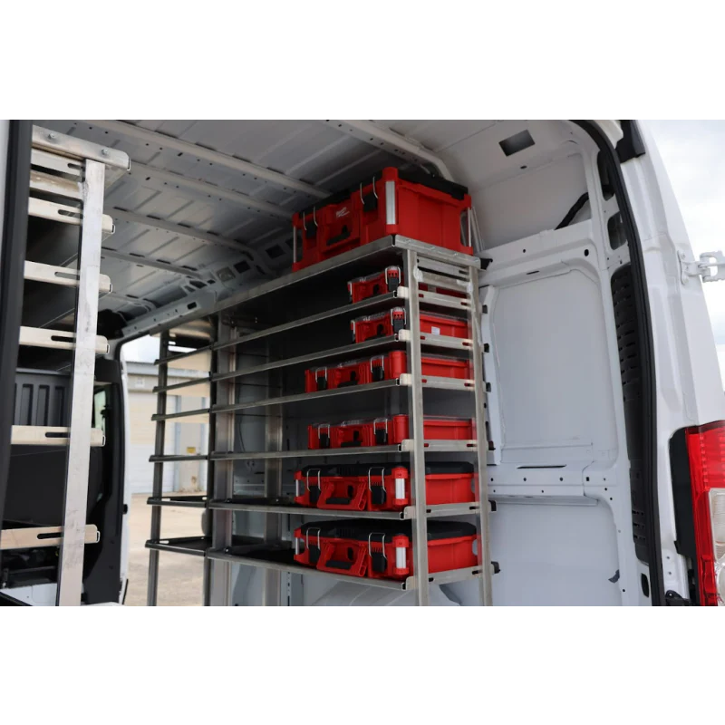 Hackney Van Shelving with Pipe Shelf for Driver Side Ford Transit  46"-46"-24" 148"WB EXT HR Van - Image 5