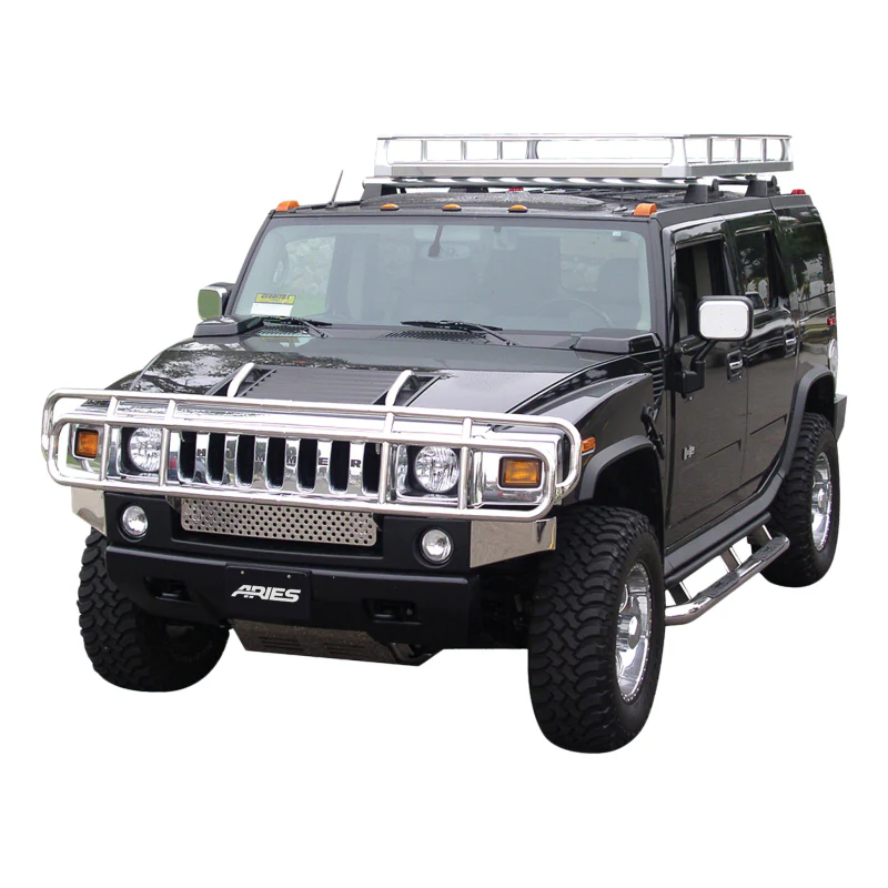 ARIES Polished Stainless Grille Guard, Select Hummer H2 Model 4076-2 - Image 2