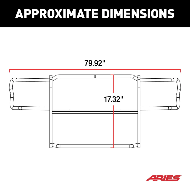ARIES Polished Stainless Grille Guard, Select Hummer H2 Model 4076-2 - Image 3