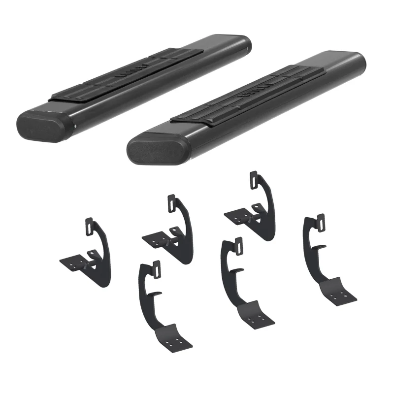 ARIES 6" x 53" Black Aluminum Oval Step Nerf Bars Model 4445006
