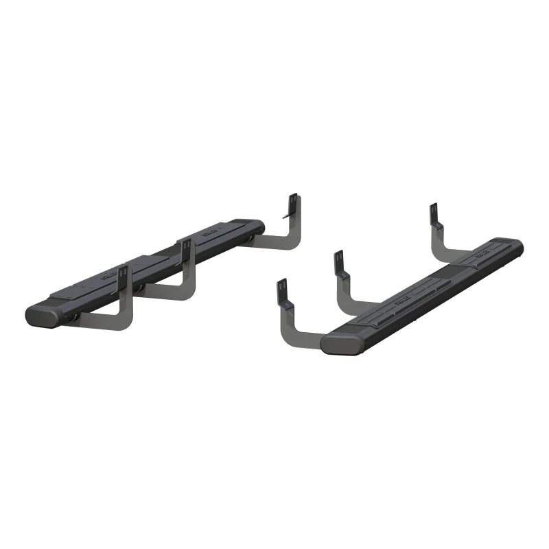 ARIES 6" x 75" Black Aluminum Oval Step Nerf Bars Model 4445034