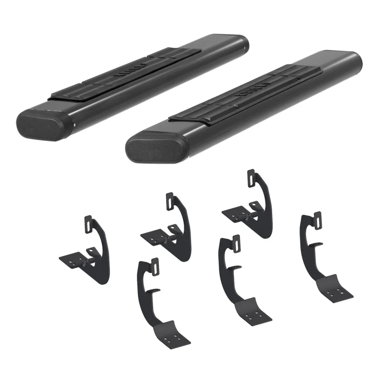 ARIES 6" x 53" Black Aluminum Oval Step Nerf Bars Model 4445036